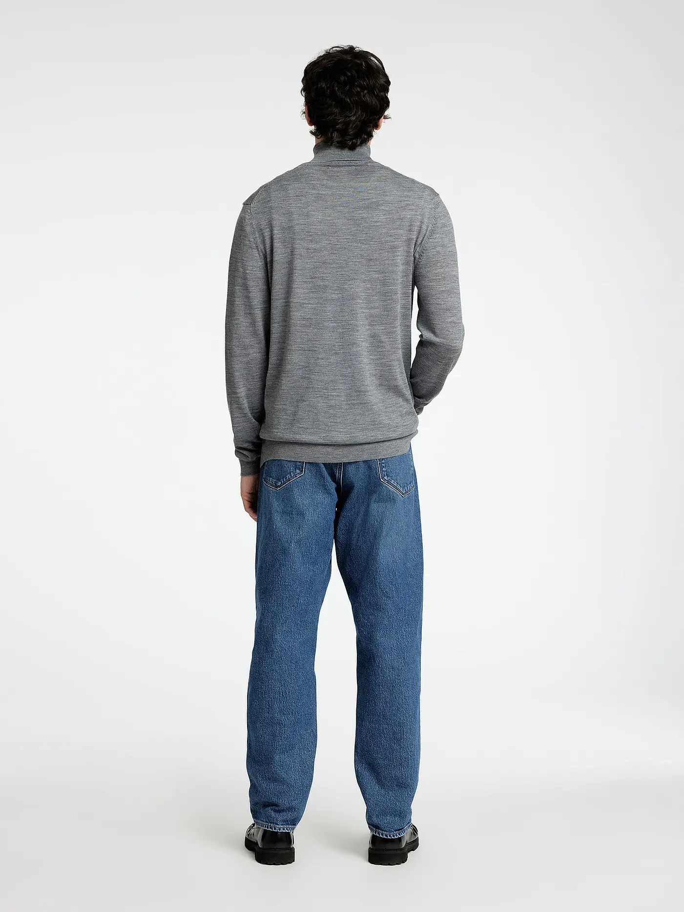 SELECTED | Rollkragenpullover SLHTRAY | grau