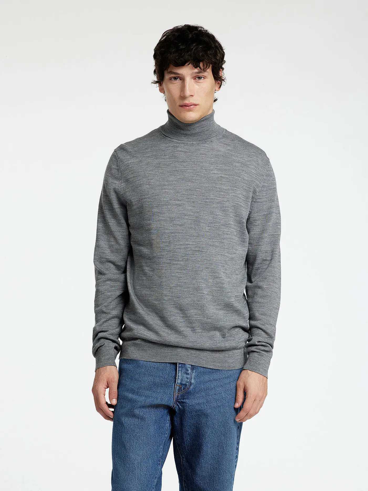SELECTED | Rollkragenpullover SLHTRAY | grau