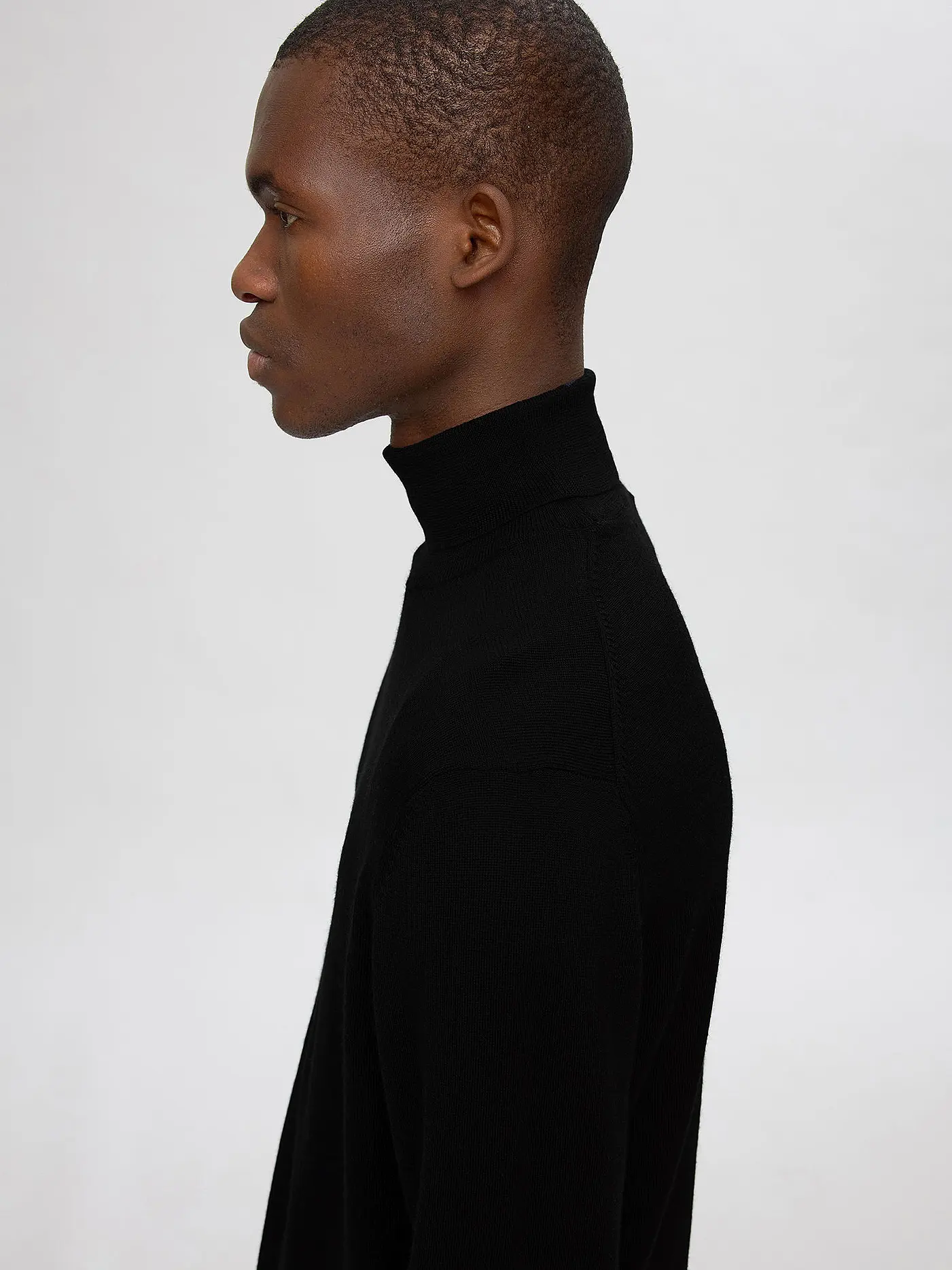 SELECTED | Rollkragenpullover SLHTRAY | schwarz