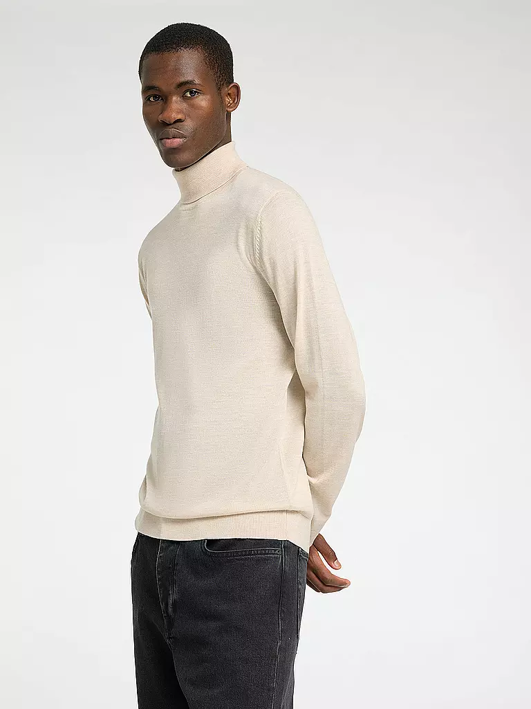 SELECTED | Rollkragenpullover SLHTRAY | schwarz