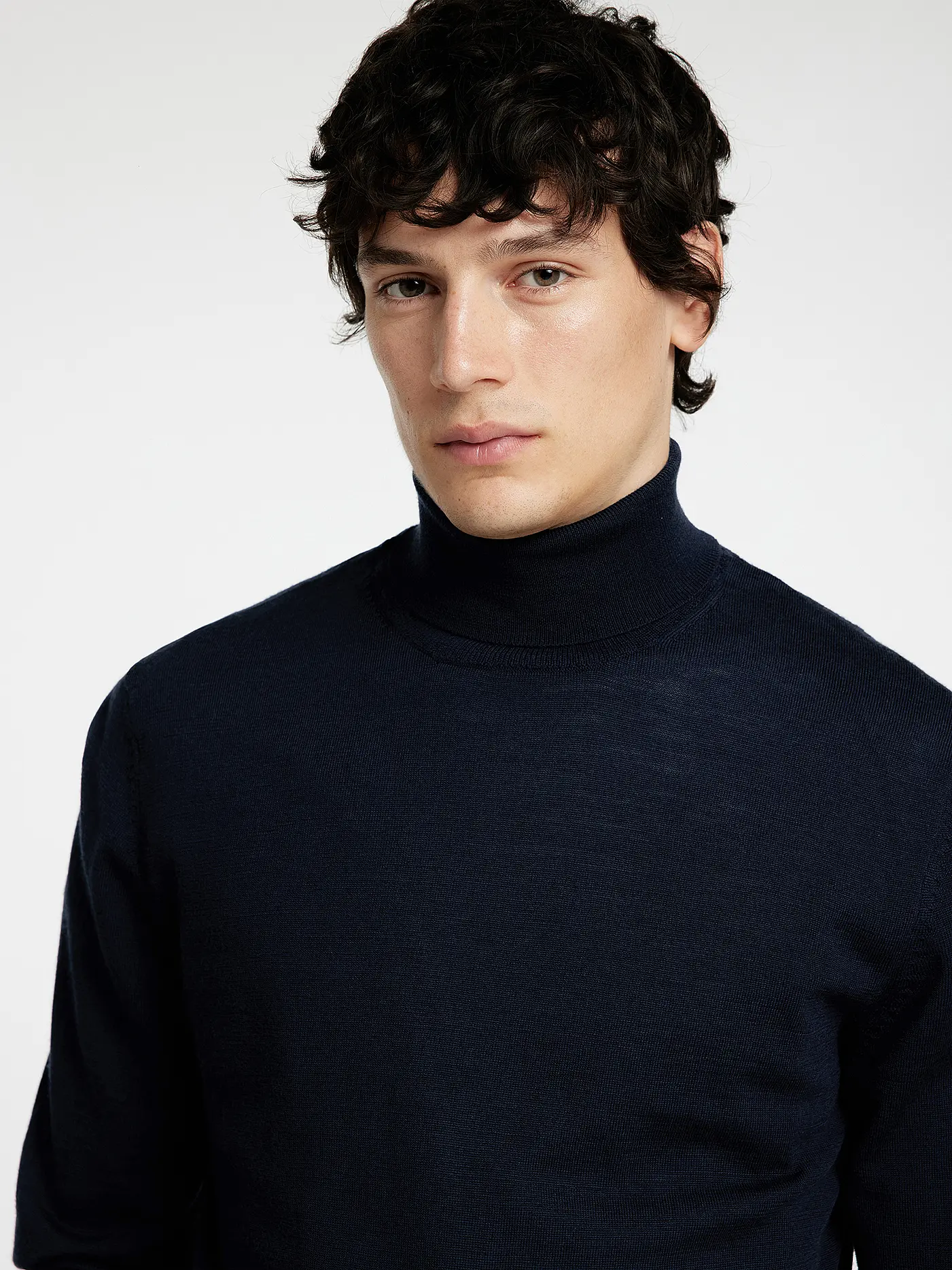 SELECTED | Rollkragenpullover SLHTRAY | dunkelblau