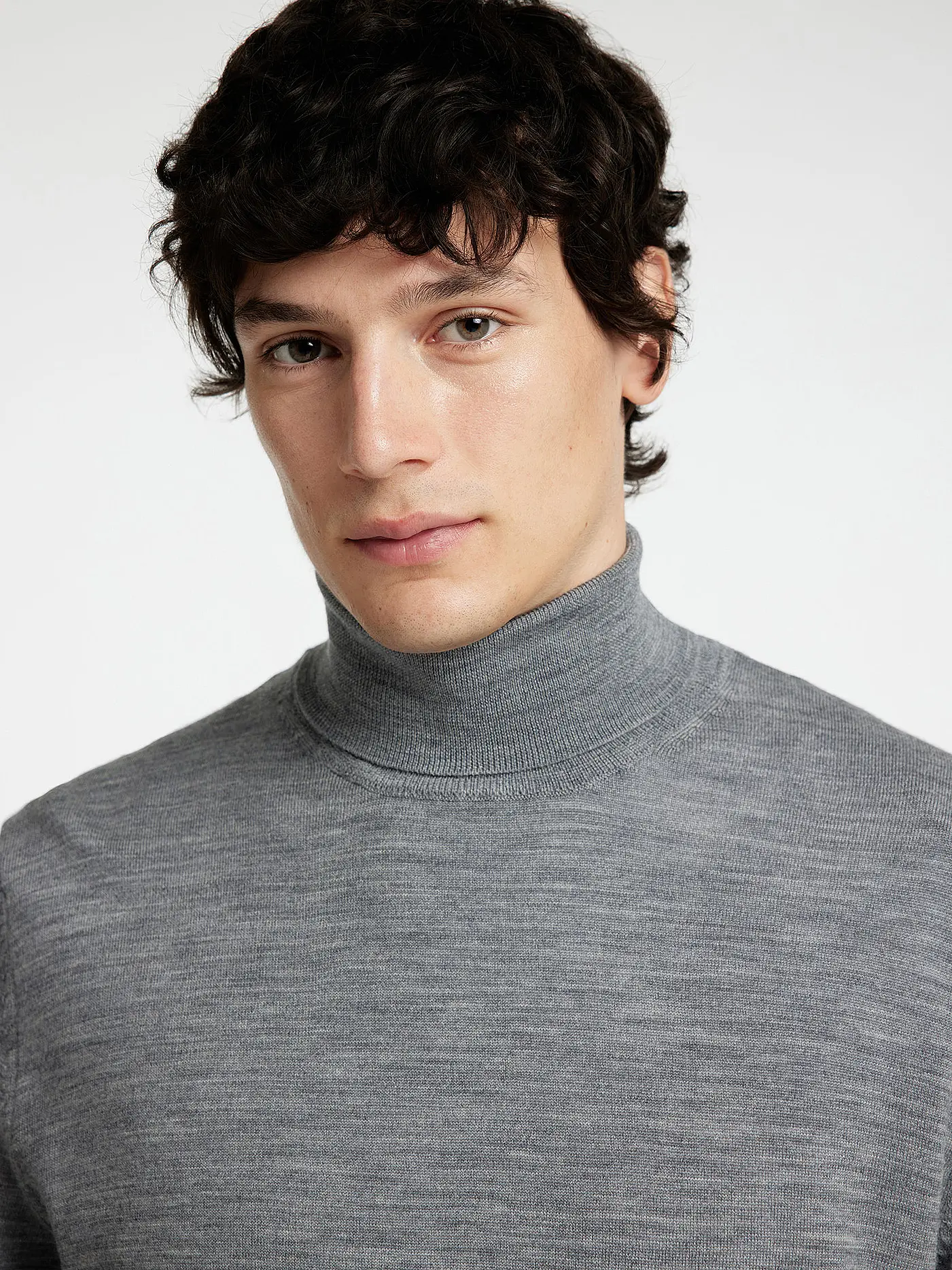 SELECTED | Rollkragenpullover SLHTRAY | grau