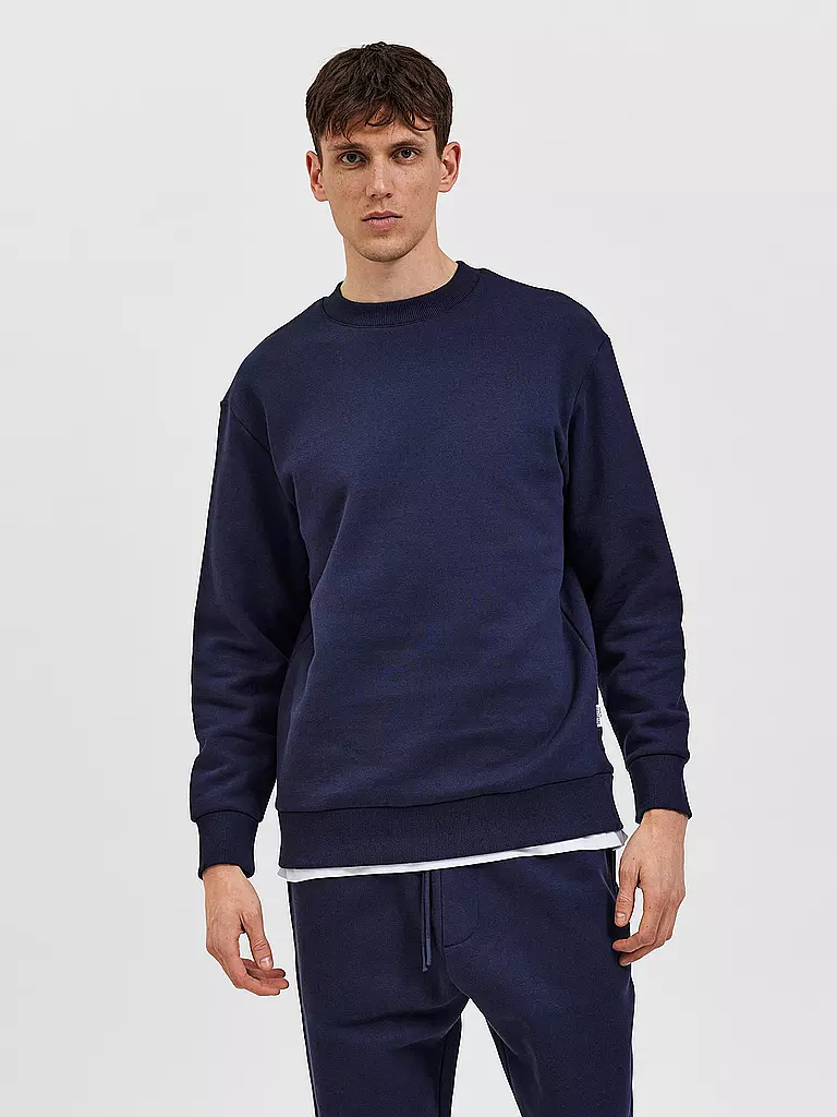 SELECTED | Sweater SLHRELAXHOFFMAN  | blau