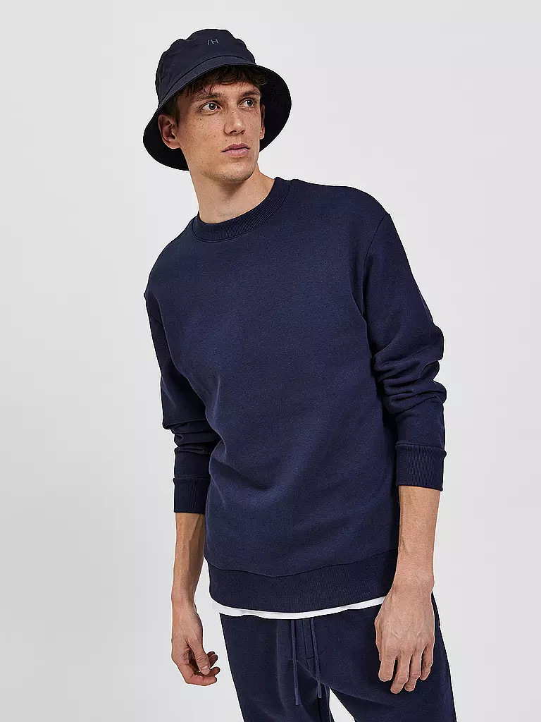 SELECTED | Sweater SLHRELAXHOFFMAN  | blau