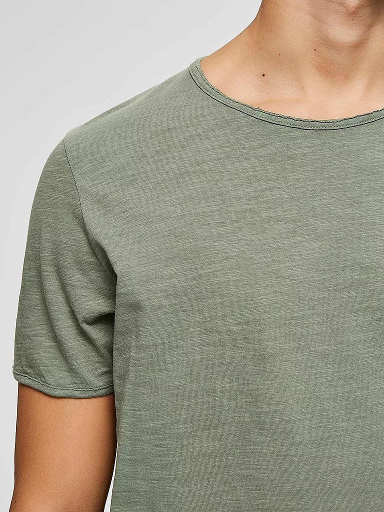 SELECTED | T-Shirt Regular Fit  | olive