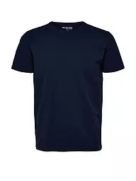 SELECTED | T-Shirt SLHAEL  | blau