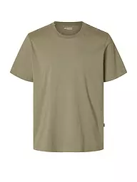 SELECTED | T-Shirt SLHASPEN  | olive