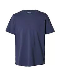 SELECTED | T-Shirt SLHASPEN  | blau