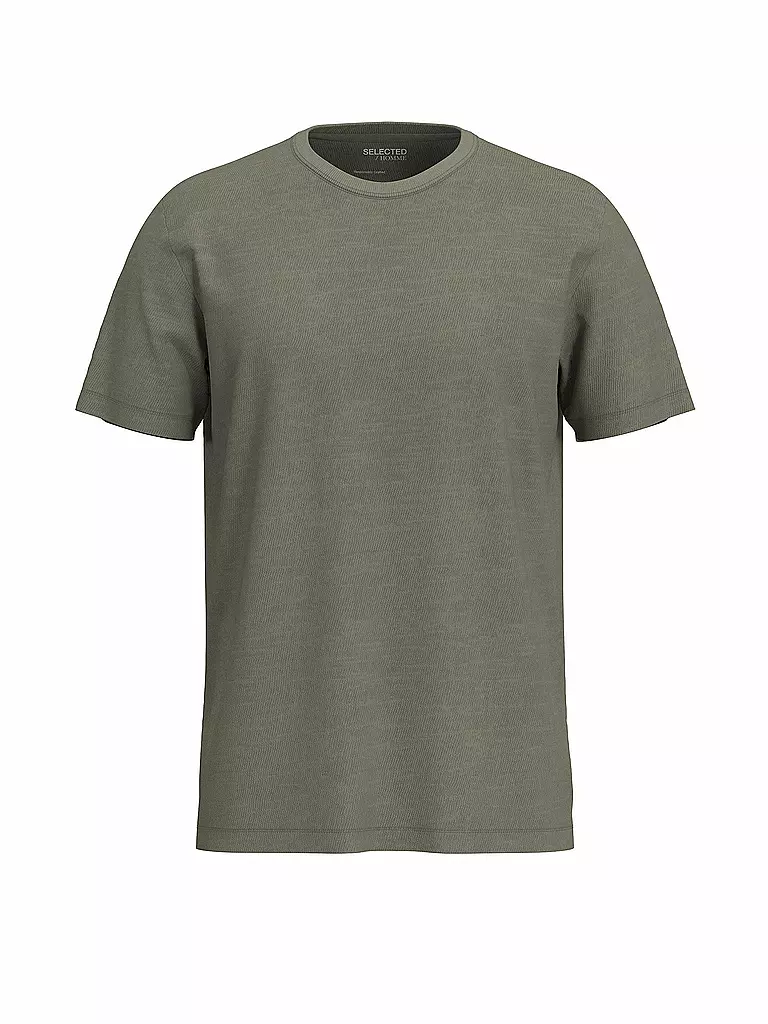 SELECTED | T-Shirt SLHASPEN | grün