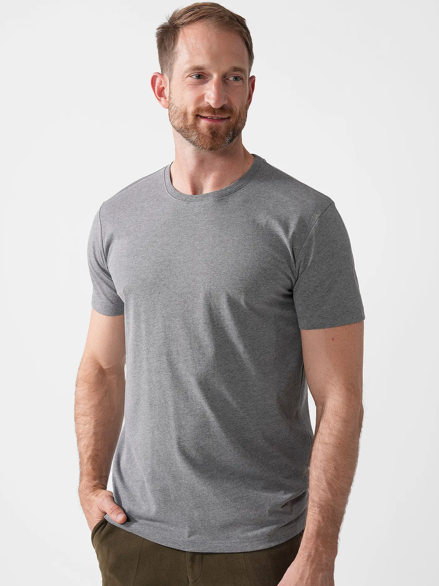 SELECTED | T-Shirt SLHASPEN | grau