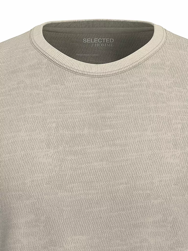 SELECTED | T-Shirt SLHASPEN | beige