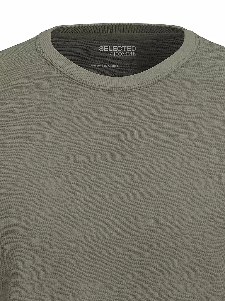 SELECTED | T-Shirt SLHASPEN | hellblau