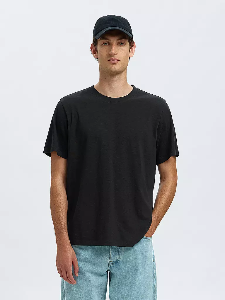 SELECTED | T-Shirt SLHASPEN | braun