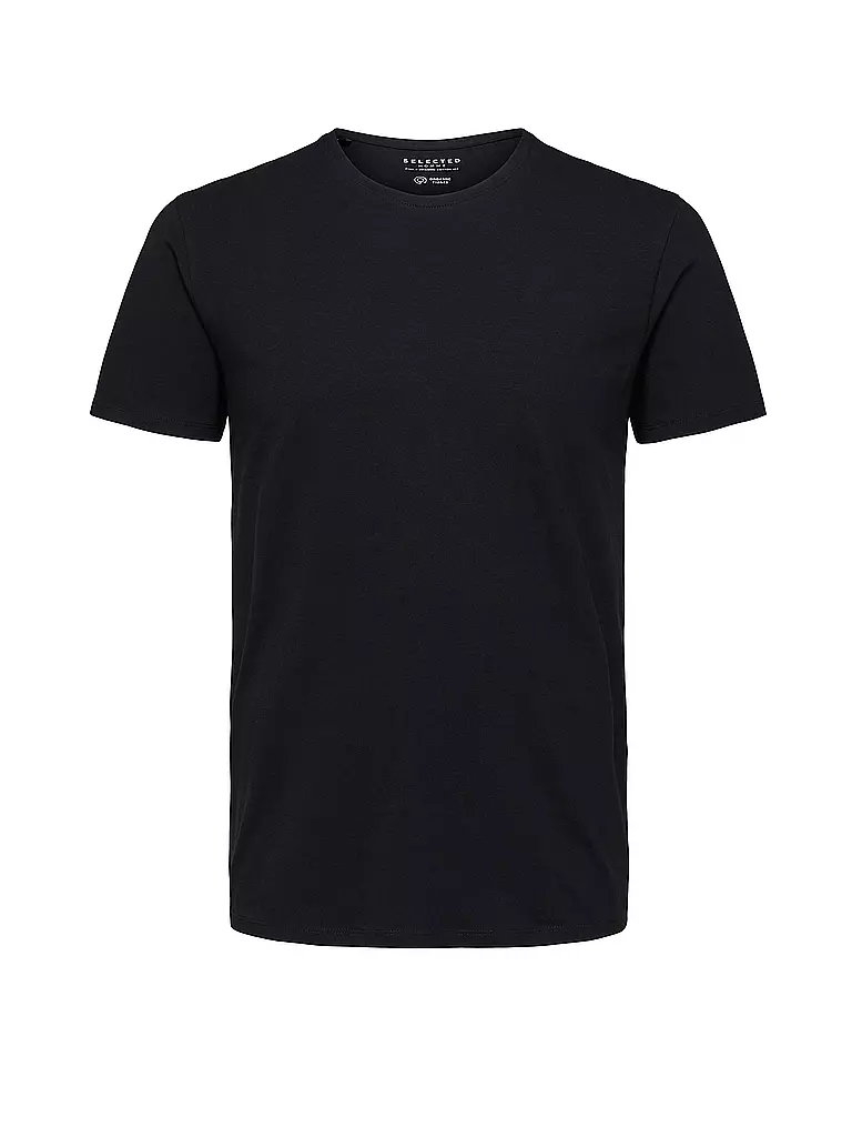 SELECTED | T-Shirt SLHNEWPIMA | schwarz