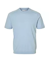 SELECTED | T-Shirt SLHTRAY | hellblau