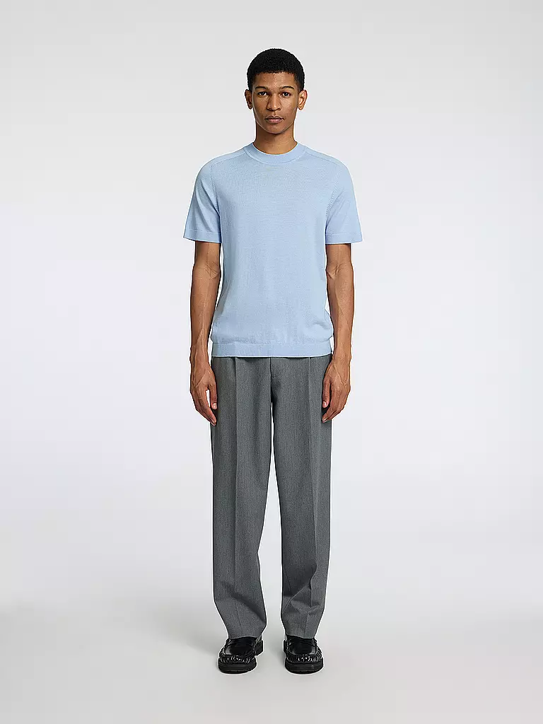 SELECTED | T-Shirt SLHTRAY | hellblau