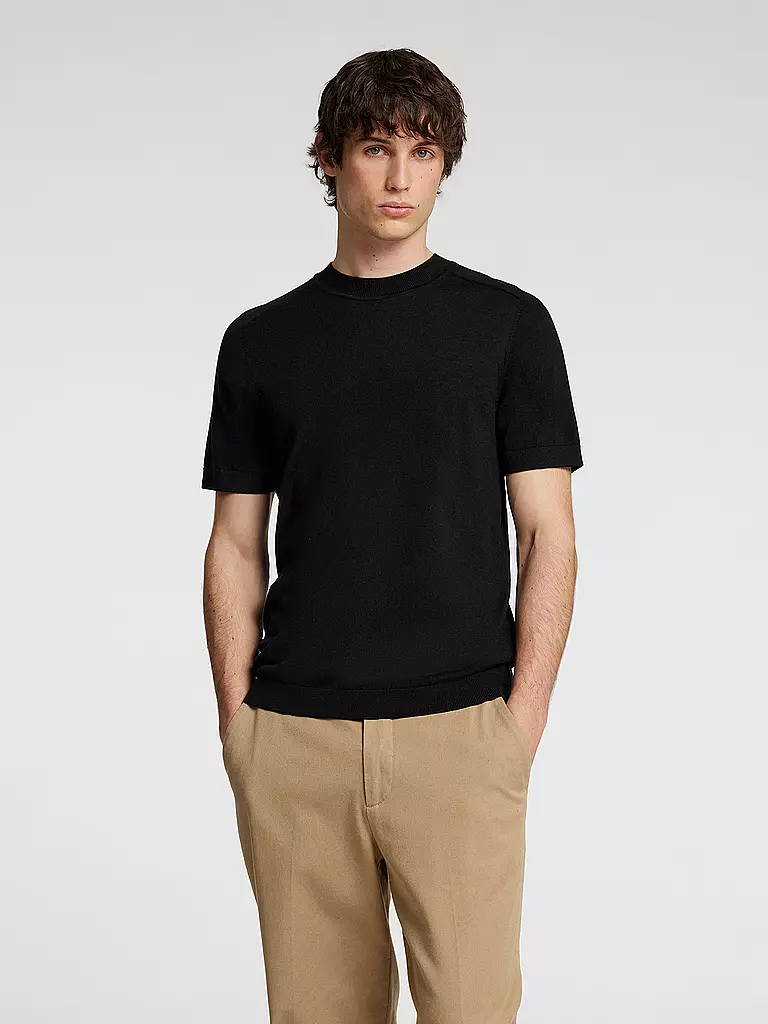 SELECTED | T-Shirt SLHTRAY | hellblau