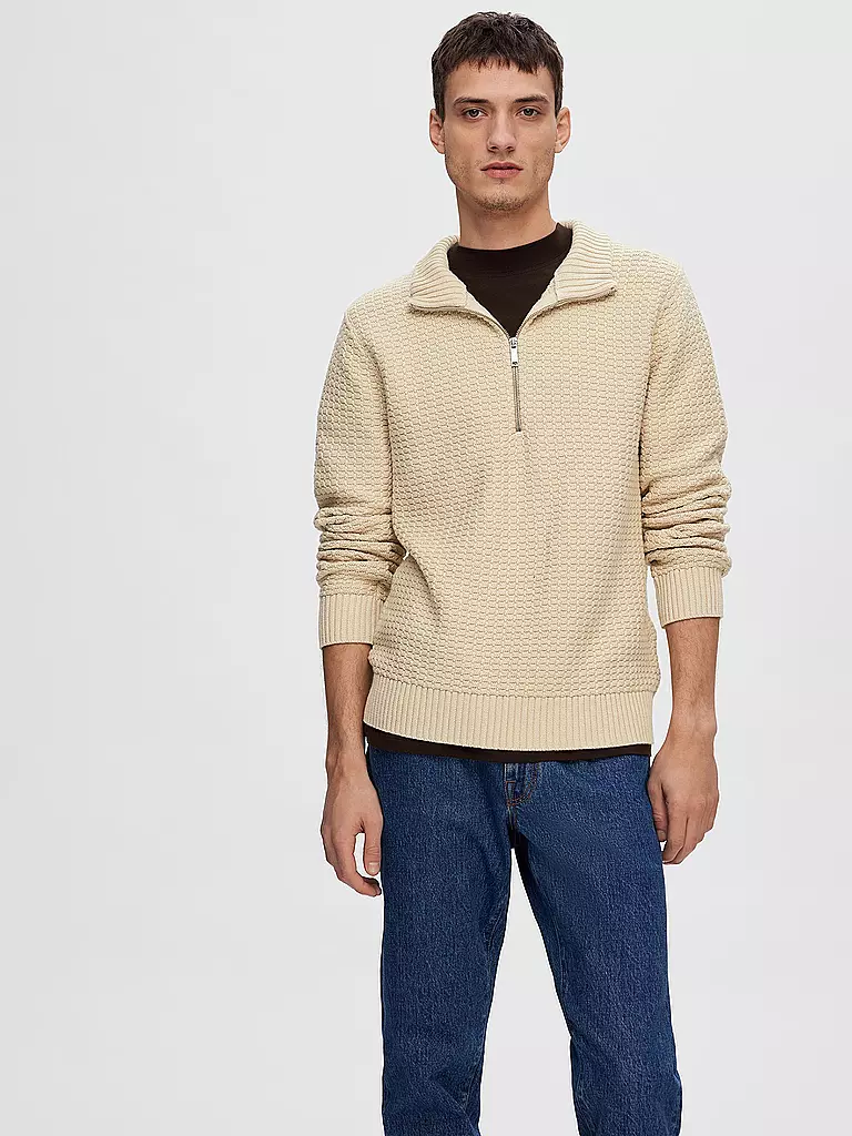 SELECTED | Troyer Pullover  SLHTHIM | beige