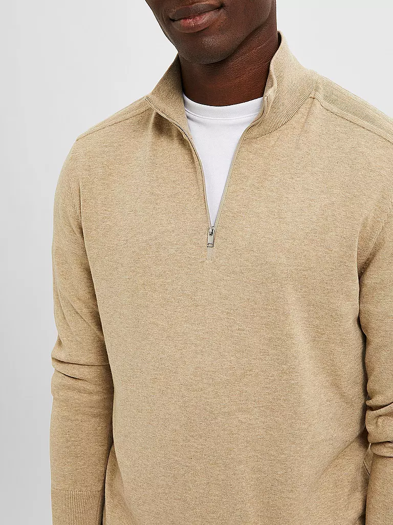 SELECTED | Troyer Pullover SLHBERG | beige