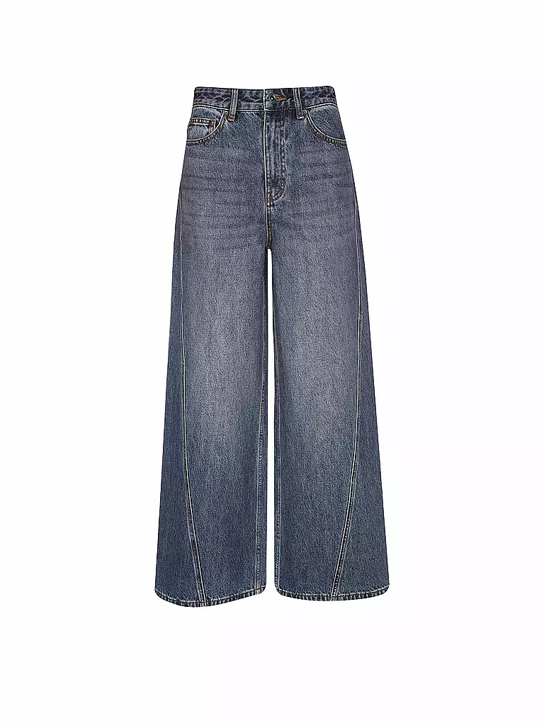 SELF-PORTRAIT | Jeans Wide Leg  | blau