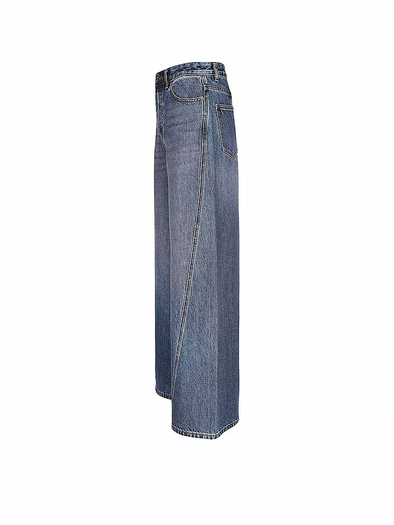 SELF-PORTRAIT | Jeans Wide Leg | blau