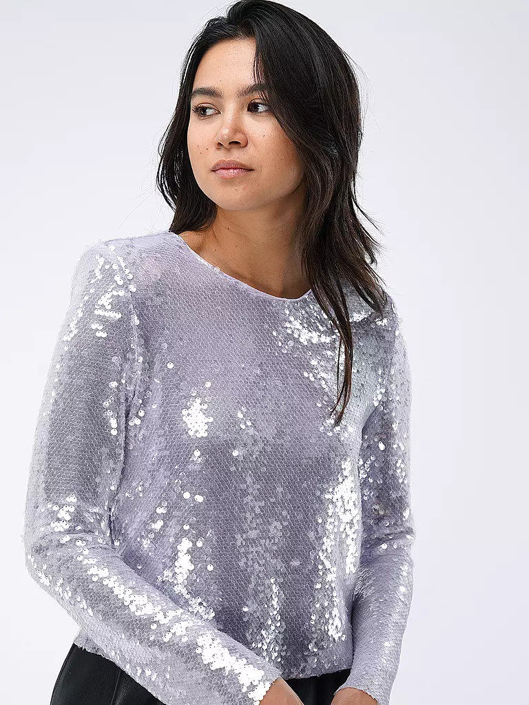 SELF-PORTRAIT | Langarmshirt | silber