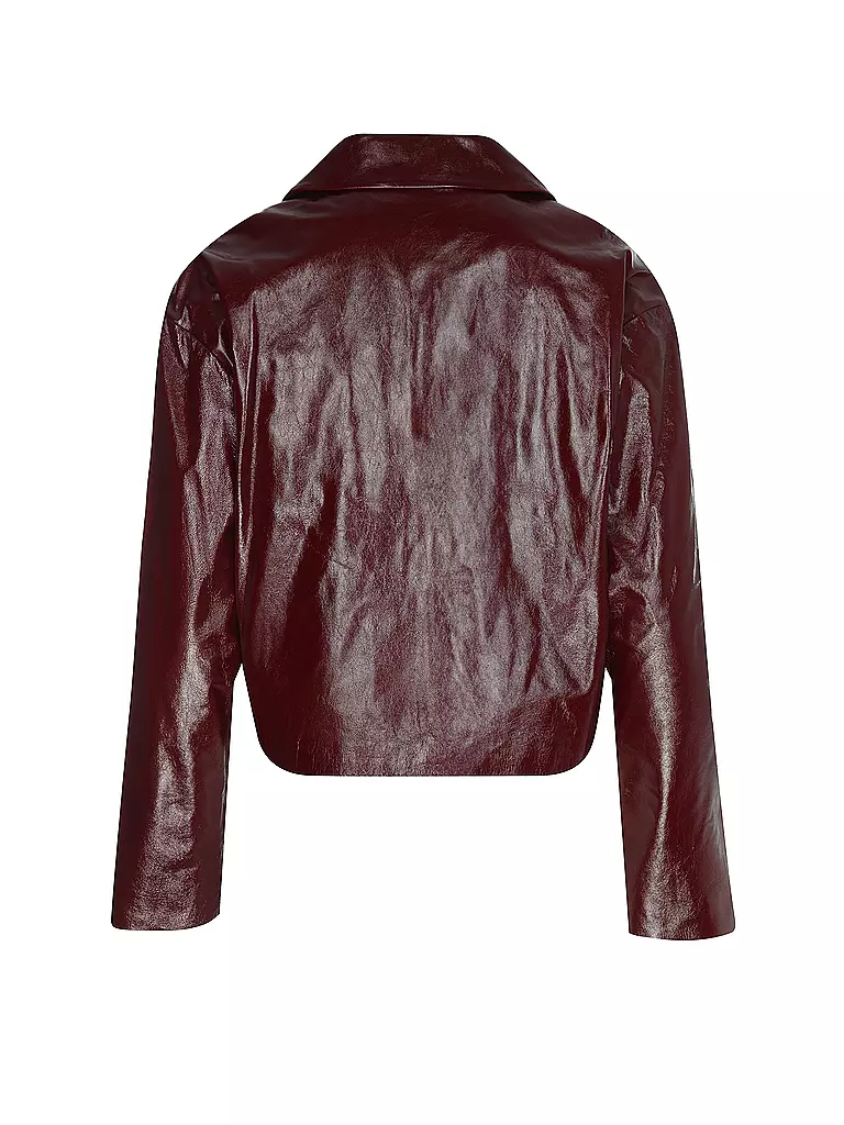 SELF-PORTRAIT | Lederjacke | dunkelrot