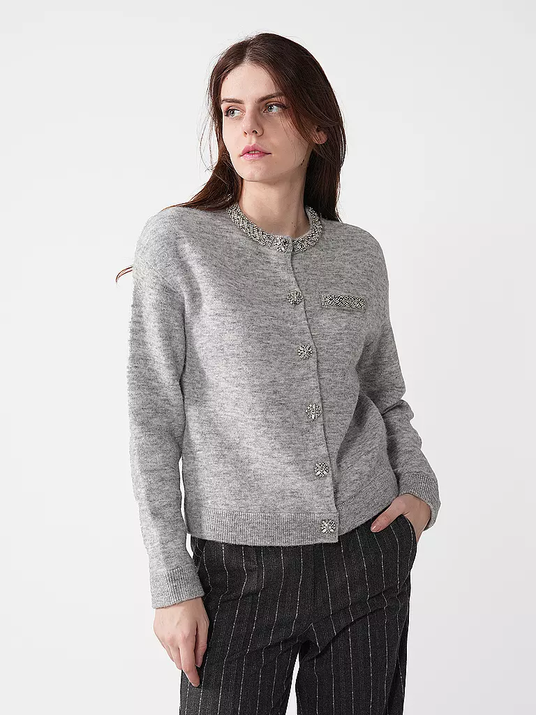 SELF-PORTRAIT | Strickjacke  | grau