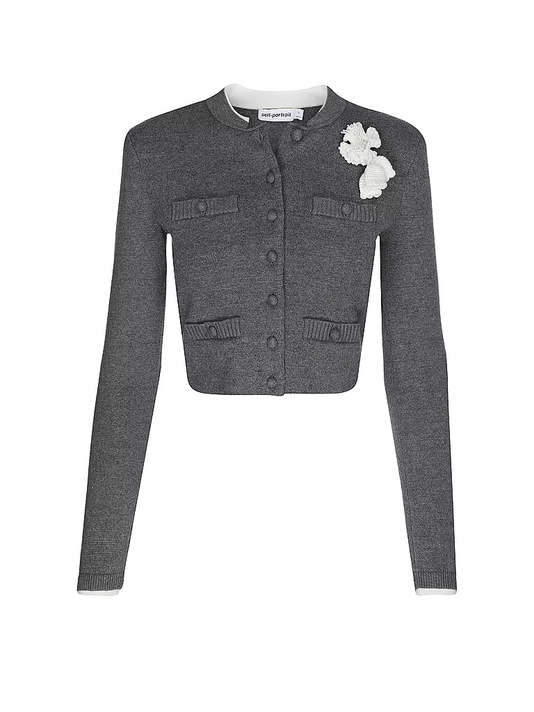 SELF-PORTRAIT | Strickjacke | grau