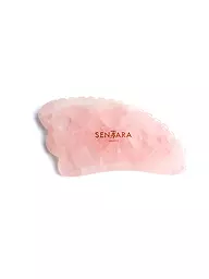 SENTARA | Massagestein - Gua Sha Horn mit Zahn Rose Quartz  | rosa