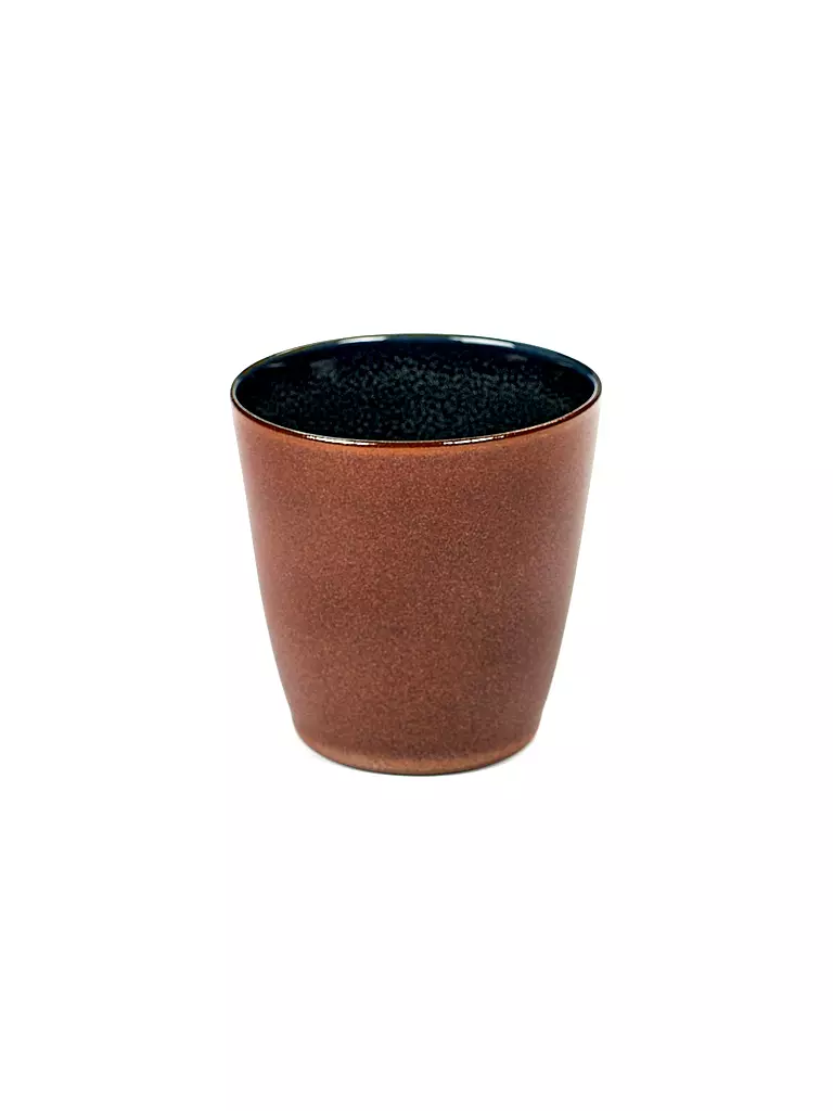 SERAX | Becher Conisch "Terres de Rêves" 7,5cm (Rust/Darkblue) | gelb