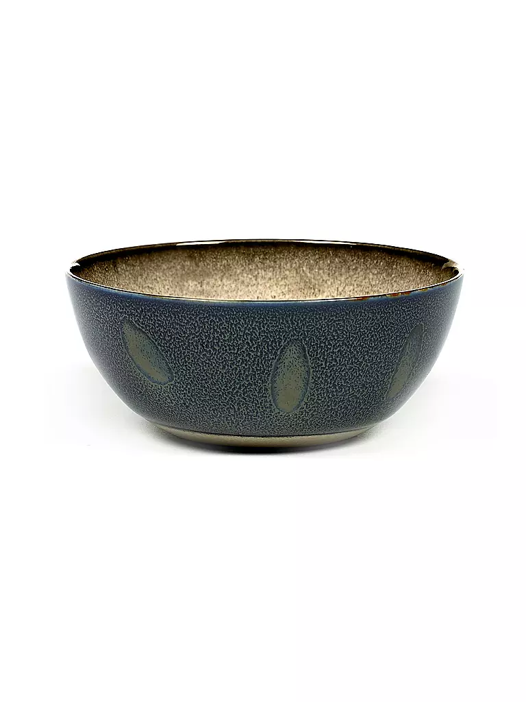 SERAX | Bowl M "Terres de Rêves" 13,7cm (Misty Grey/Darkblue) | grau