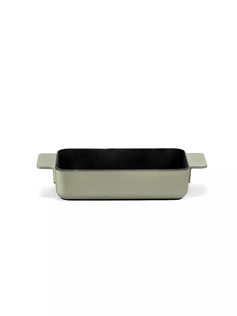 SERAX | Ofenpfanne "Surface - Enamel Cast Iron" 25x15cm (Camogreen) | gruen