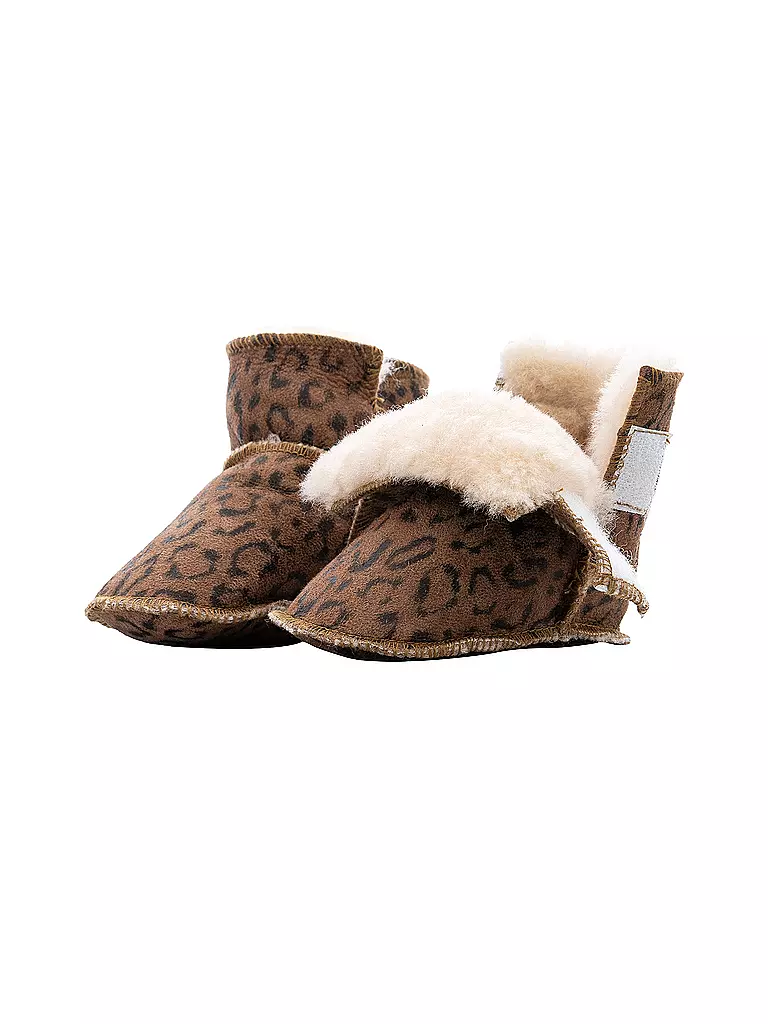 SHEPHERD OF SWEDEN | Baby Schuhe BORAS LEOPARD | braun