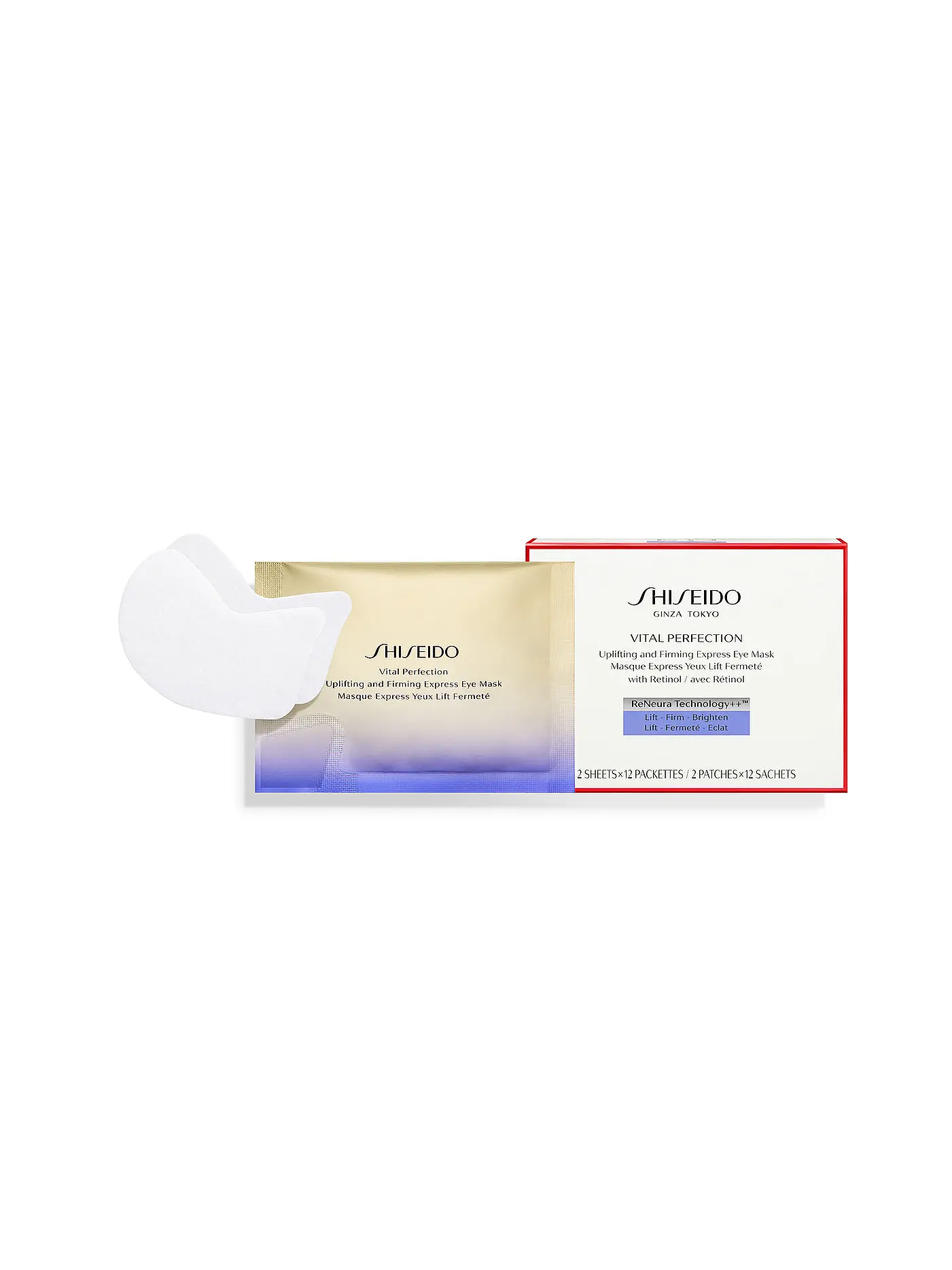 SHISEIDO | Augenmaske - Vital Perfection Uplifting and Firming Express Eye Mask 12 Stk  | keine Farbe