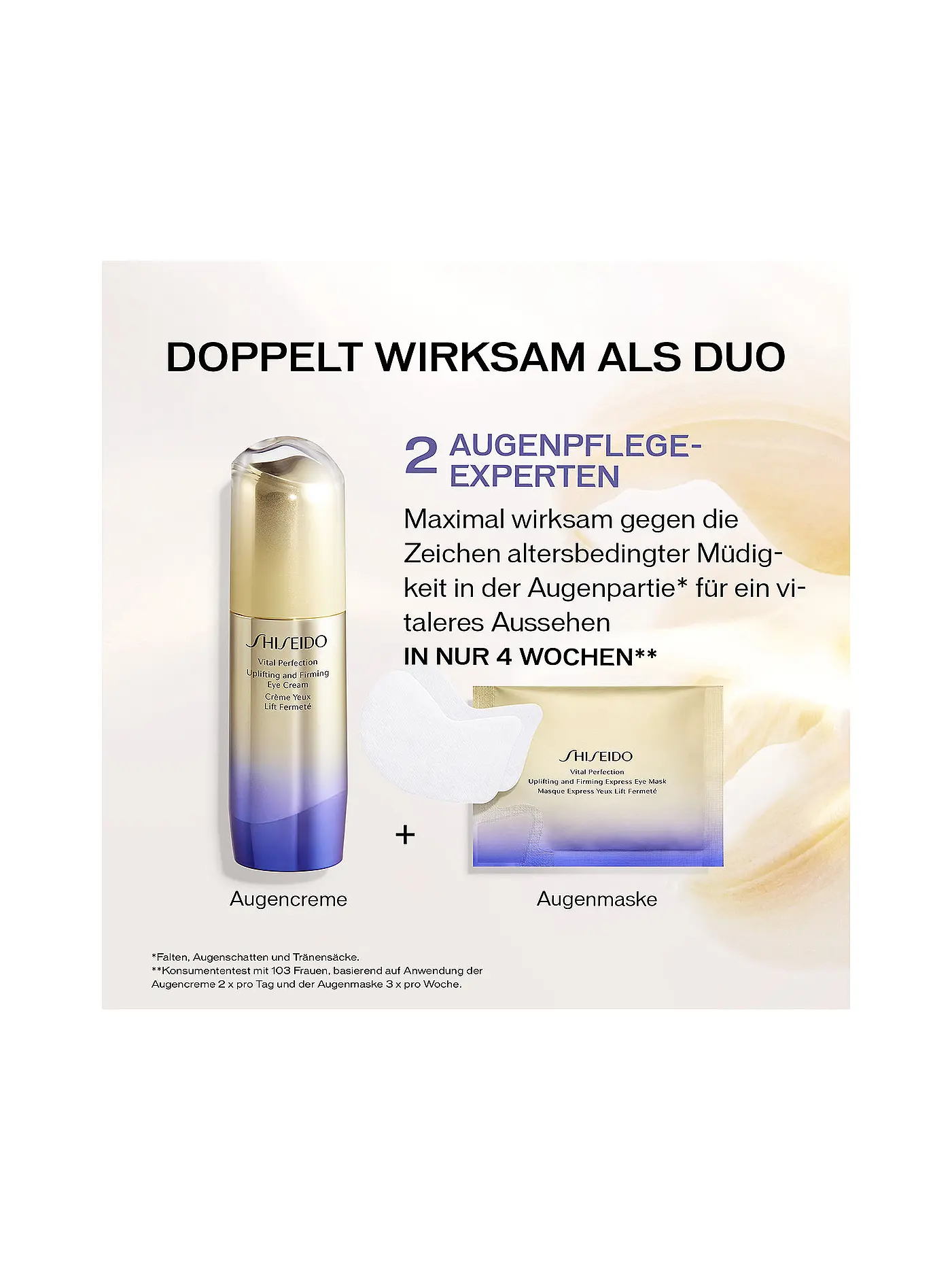SHISEIDO | Augenmaske - Vital Perfection Uplifting and Firming Express Eye Mask 12 Stk  | keine Farbe