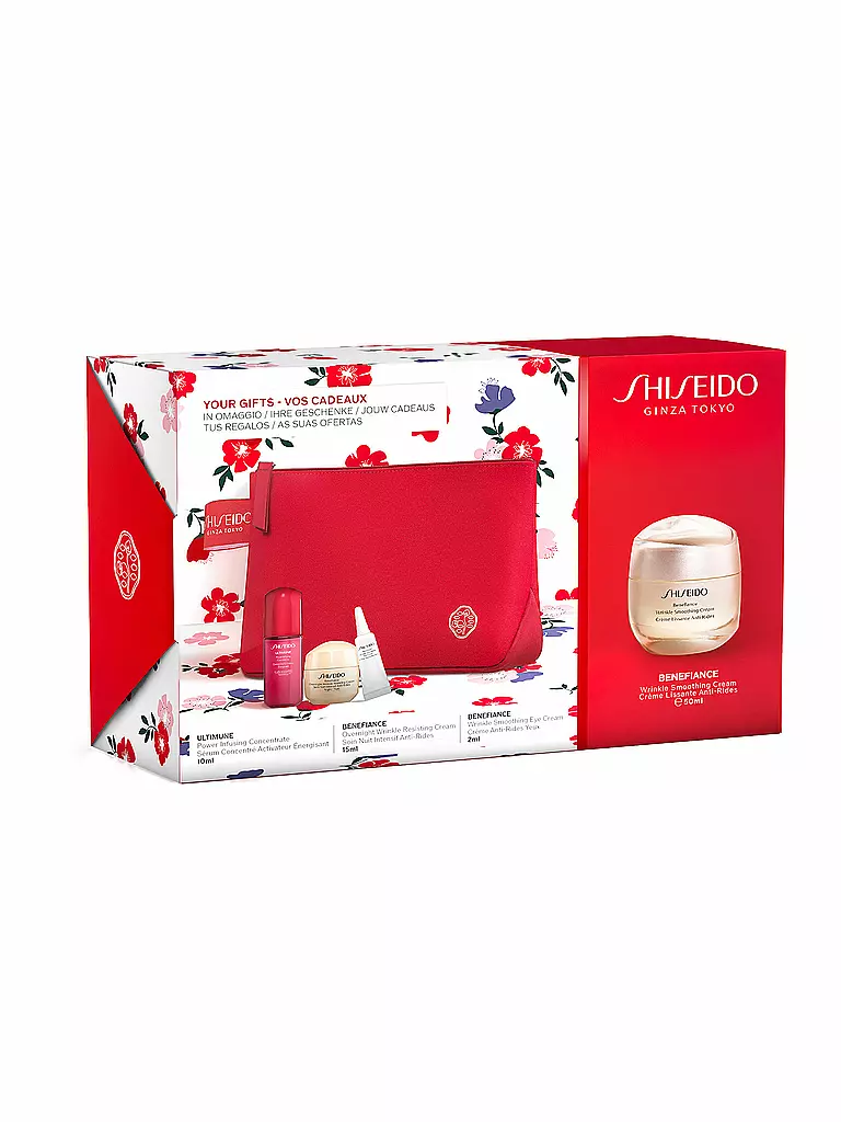 SHISEIDO | Geschenkset - Benefiance Wrinkle Smoothing Cream Pouch Set 50ml / 10ml / 15ml / 2ml | keine Farbe