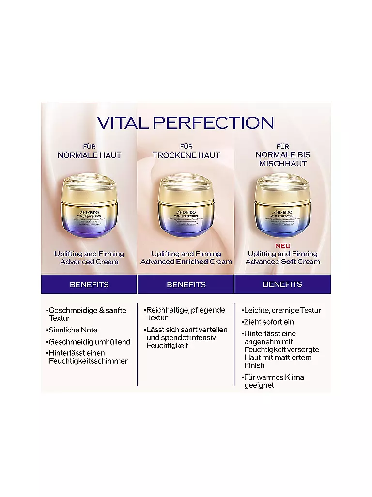 SHISEIDO | Gesichtscreme - VITAL PERFECTION Uplifting and Firming Advanced Cream Soft Refill 50ml | keine Farbe