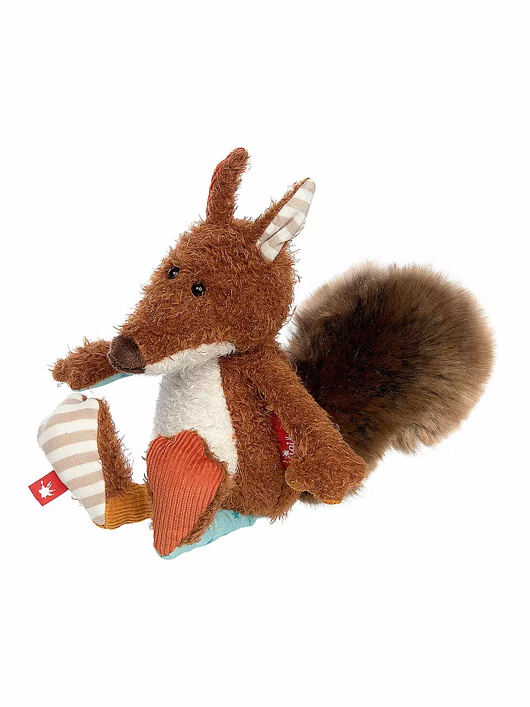 SIGIKID | Kuscheltier - Eichhörnchen Patchwork Sweety 25cm | transparent