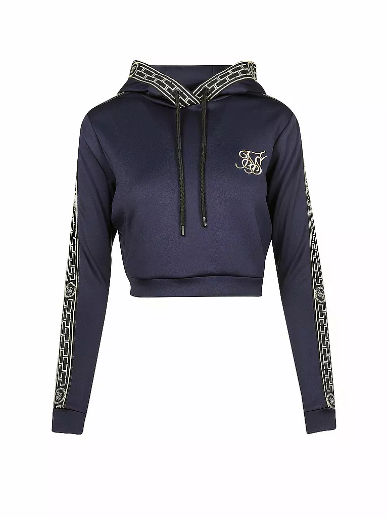 SIK SILK | Sweater Cropped-Fit | schwarz