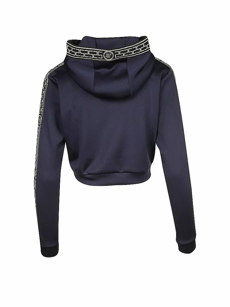 SIK SILK | Sweater Cropped-Fit | schwarz