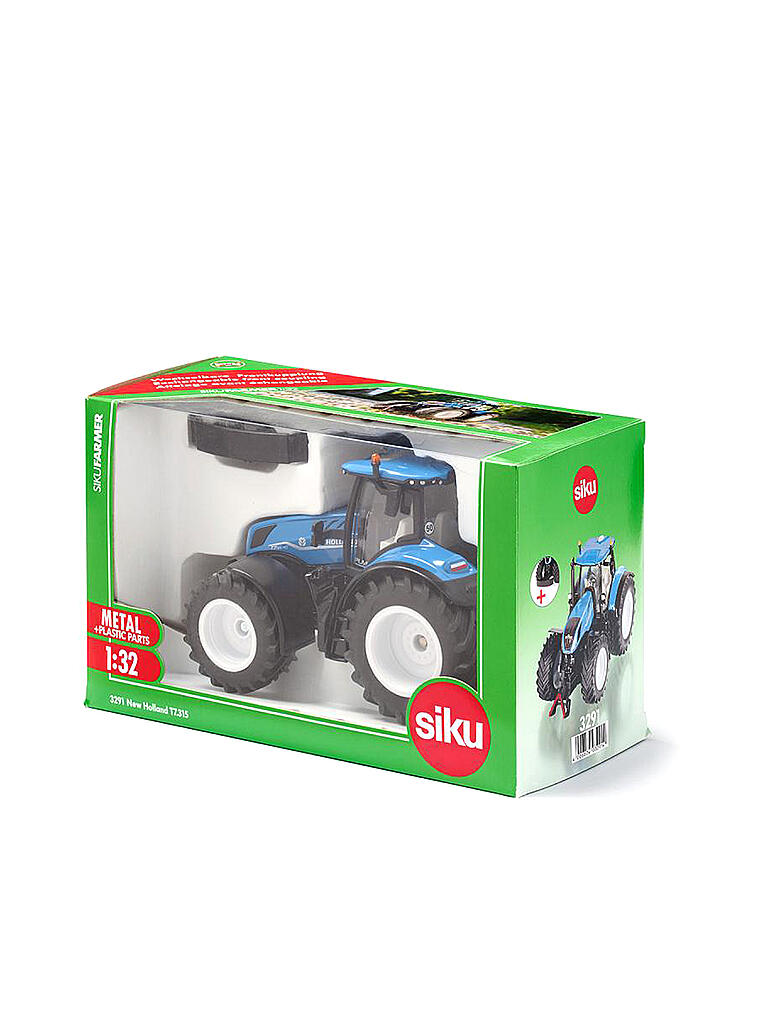 Siku 3291, New Holland T7.315 HD, Toy Tractor, 1:32, Metal/Plastic, Blue, Incl. Front Weight, Opening Bonnet and Trailer Coupling Siku 3291 - New Holland T7.315 1:32 - YouTube
