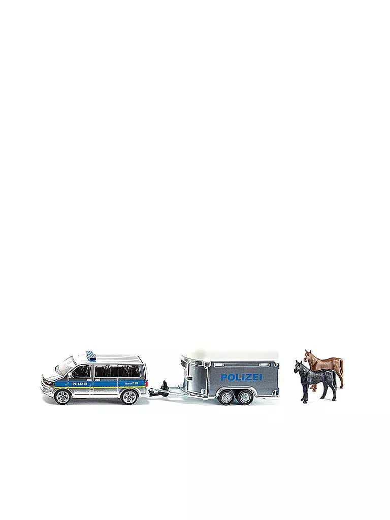 SIKU | Polizei-PKW mit Pferdeanhänger | keine Farbe