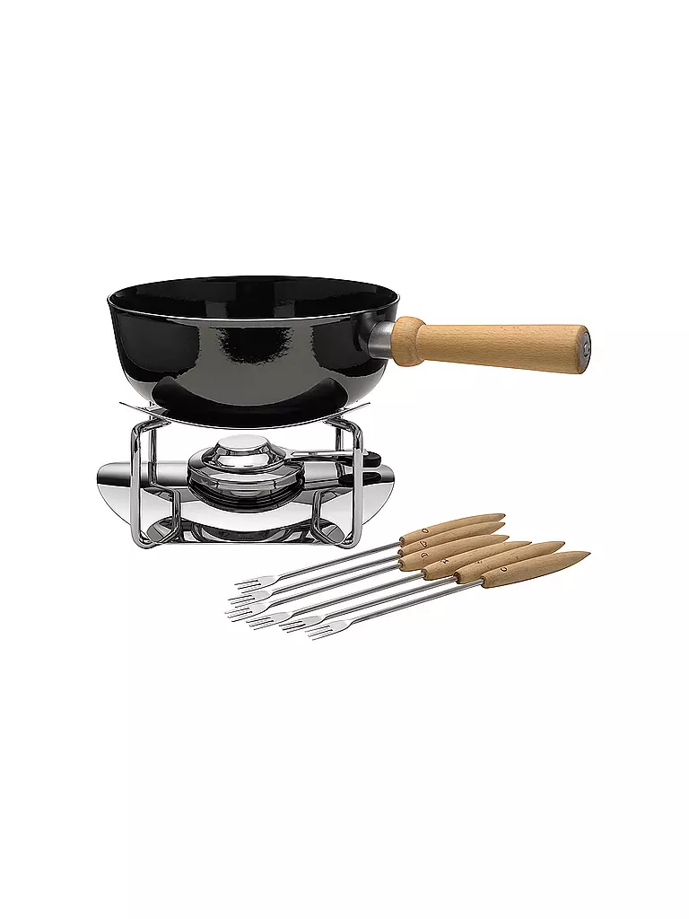 SILIT | Käsefondue-Set 9-tlg. 23cm/2,8l (Schwarz) Silargan | schwarz