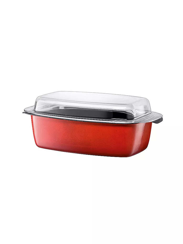 SILIT | Schlemmerkasserolle mit Deckel 32cm (Energy Red) | rot