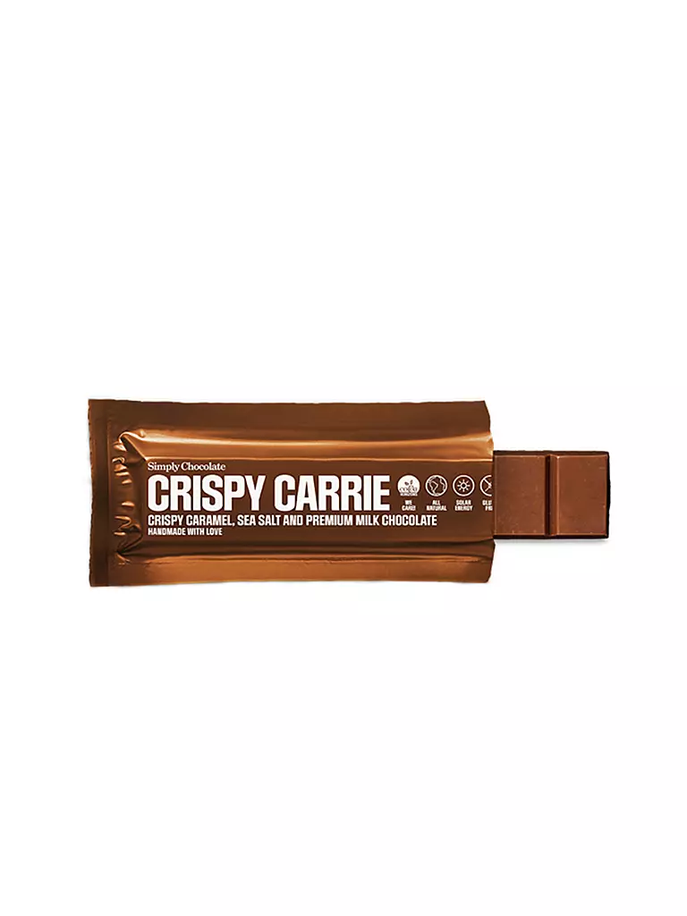 SIMPLY CHOCOLATE | Schokolade Crispy Carrie Bar | braun
