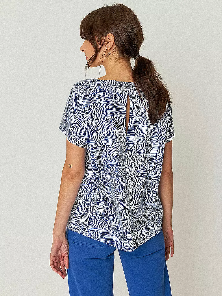 SKFK | T-Shirt IRIDE | blau