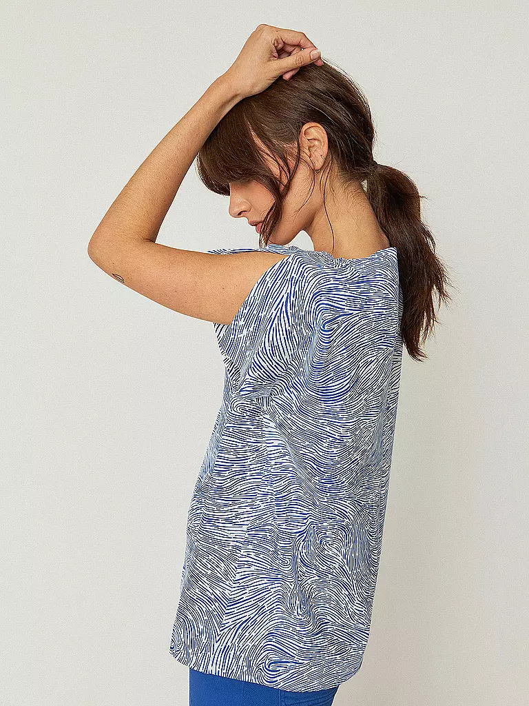 SKFK | T-Shirt IRIDE | blau