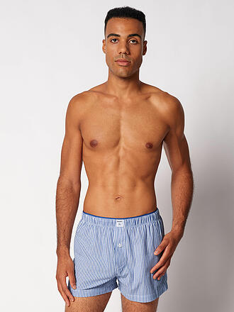 SKINY | Boxershorts blue microstripes