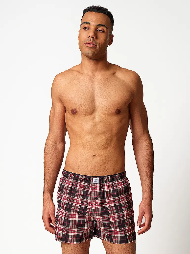 SKINY | Boxershorts xmas blackcheck | schwarz